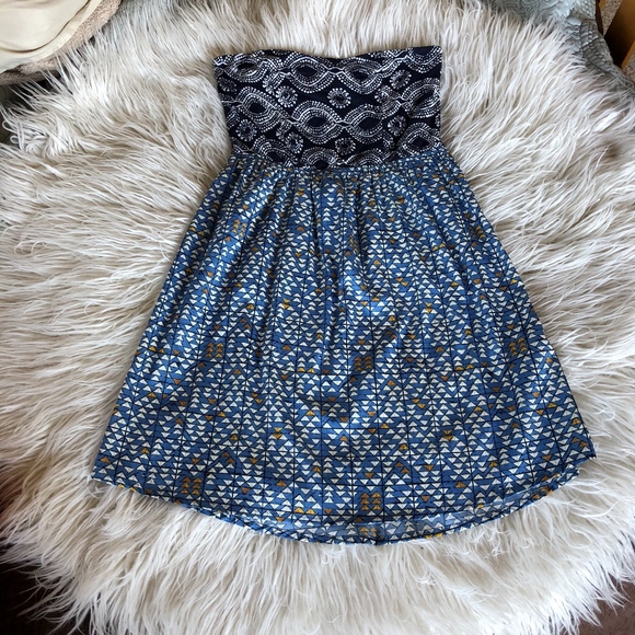 Roxy Dresses & Skirts - ROXY Strapless Summer Dress - Blue